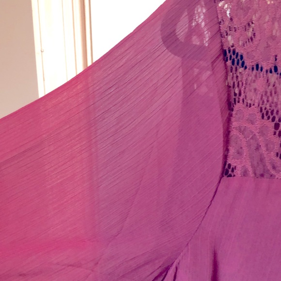 NWT Torrid Lace with Chiffon Overlay Blouse Size 0 (L12) - Picture 6 of 15